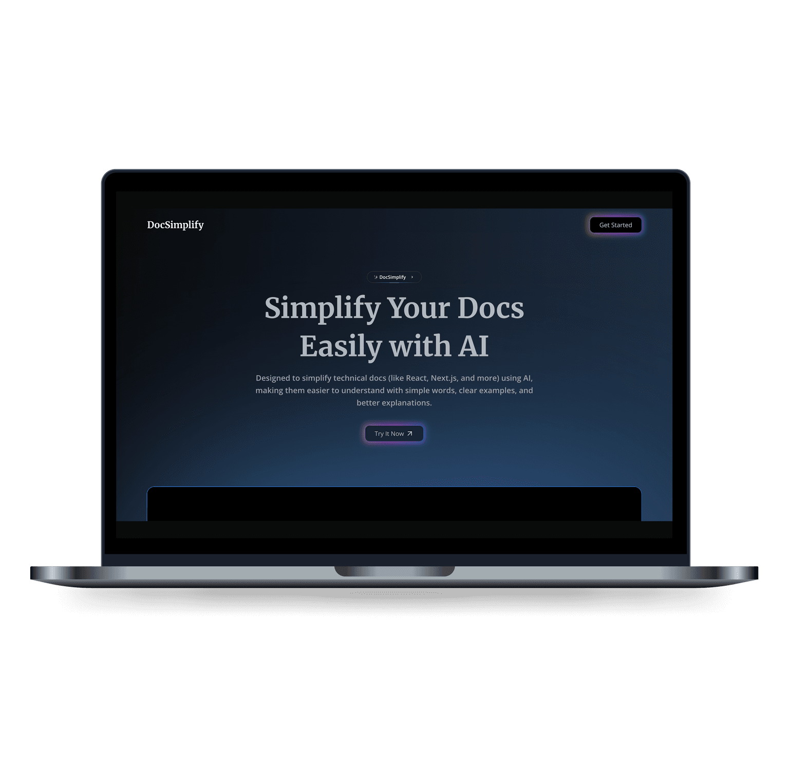 AI-Powered Docs Simplifier project preview: Documentation assistant that simplifies complex docs using LLMs